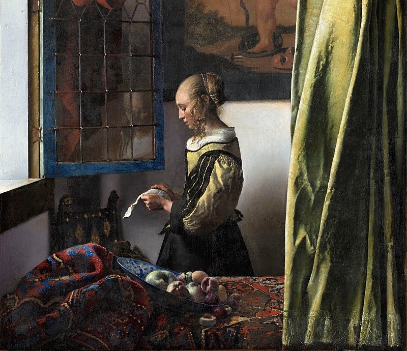 Jan Vermeer van Delft Brieflezend meisje bij het venster